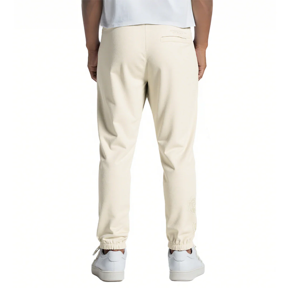 NBA LOS ANGELES LAKERS NEUTRAL BIG BOYS FLC SWEATPANT (EGGSHELL) - Image 2