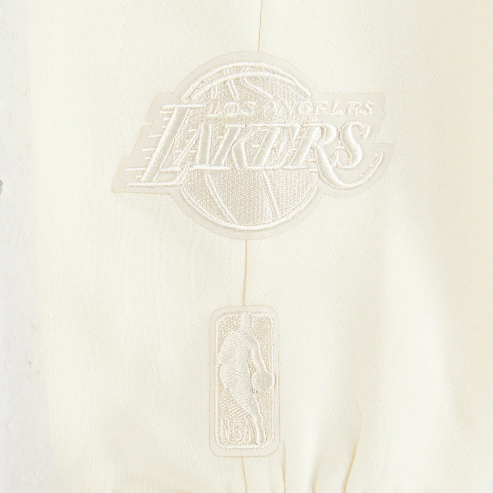 NBA LOS ANGELES LAKERS NEUTRAL BIG BOYS FLC SWEATPANT (EGGSHELL) - Image 7