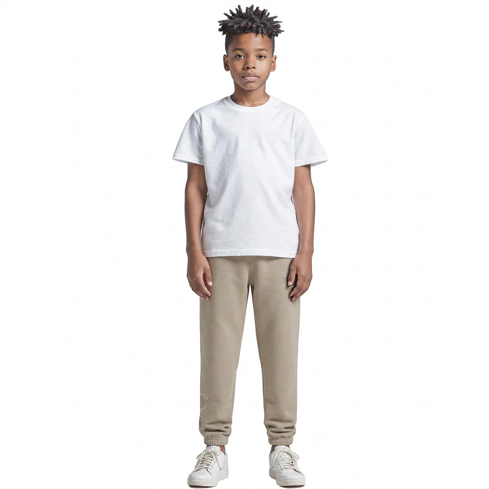 NBA LOS ANGELES LAKERS NEUTRAL BIG BOYS FLC SWEATPANT (TAUPE) - Image 3