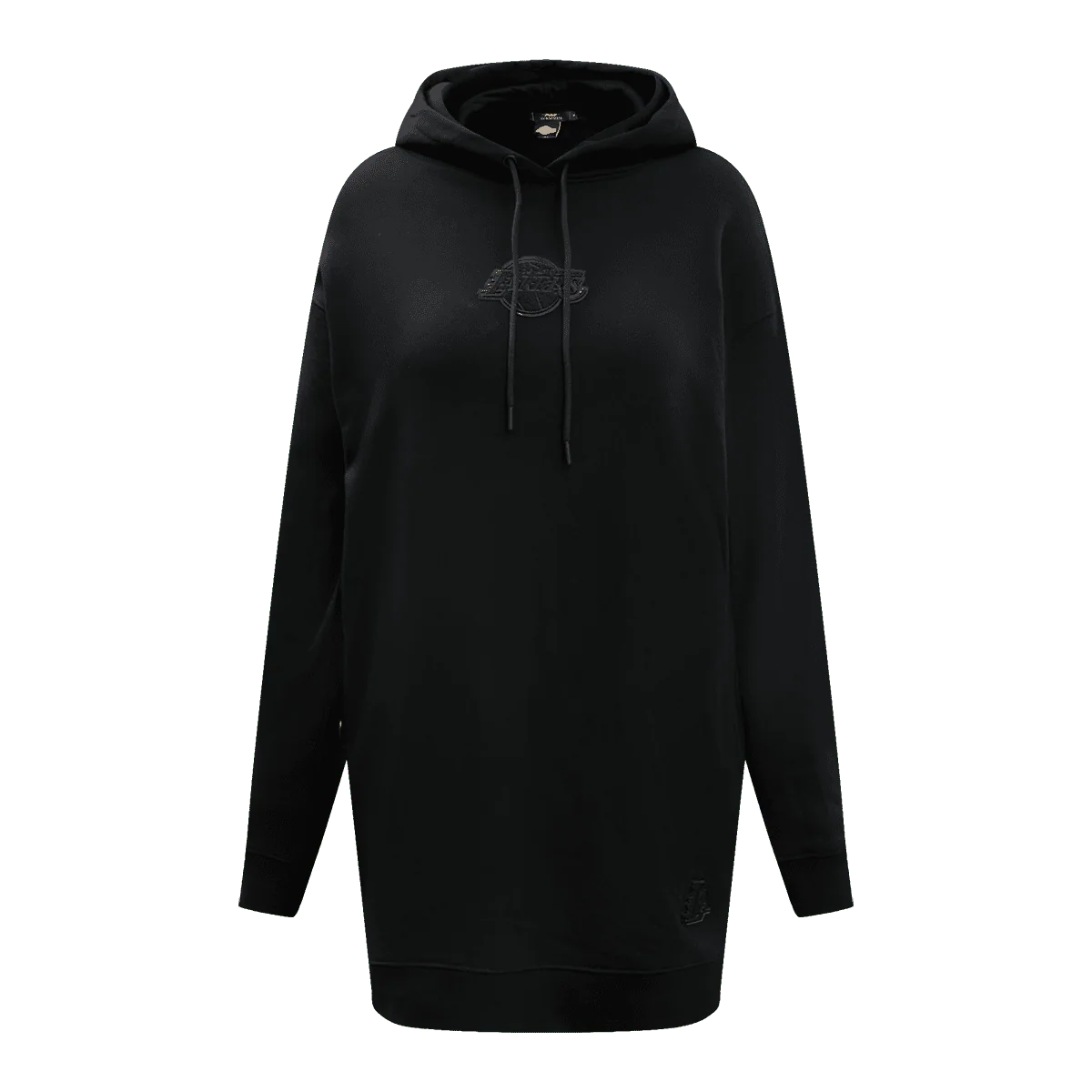 NBA LOS ANGELES LAKERS TRIPLE BLACK WOMEN'S HOODIE DRESS (TRIPLE BLACK)