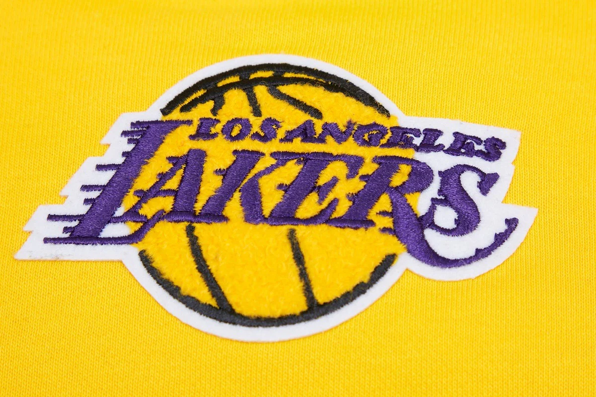 NBA LOS ANGELES LAKERS CLASSIC WOMEN'S HOODIE DRESS (YELLOW) - Image 5