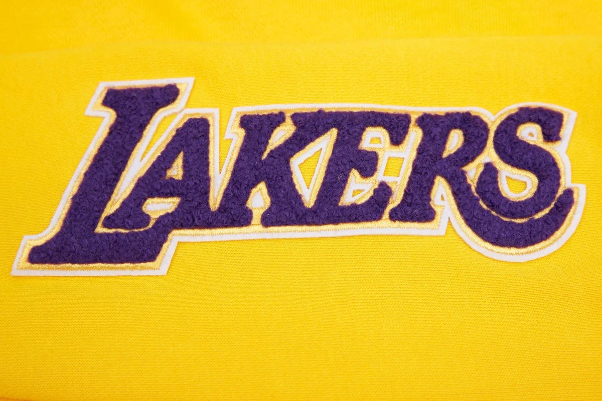 NBA LOS ANGELES LAKERS CLASSIC WOMEN'S HOODIE DRESS (YELLOW) - Image 6
