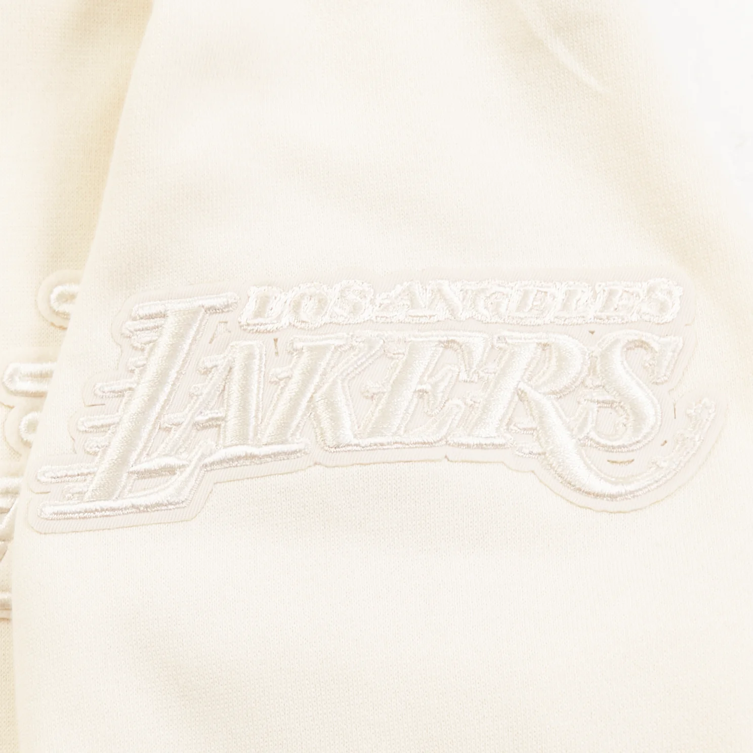 NBA LOS ANGELES LAKERS NEUTRAL BIG BOYS FLEECE PULLOVER HOODIE (EGGSHELL) - Image 4