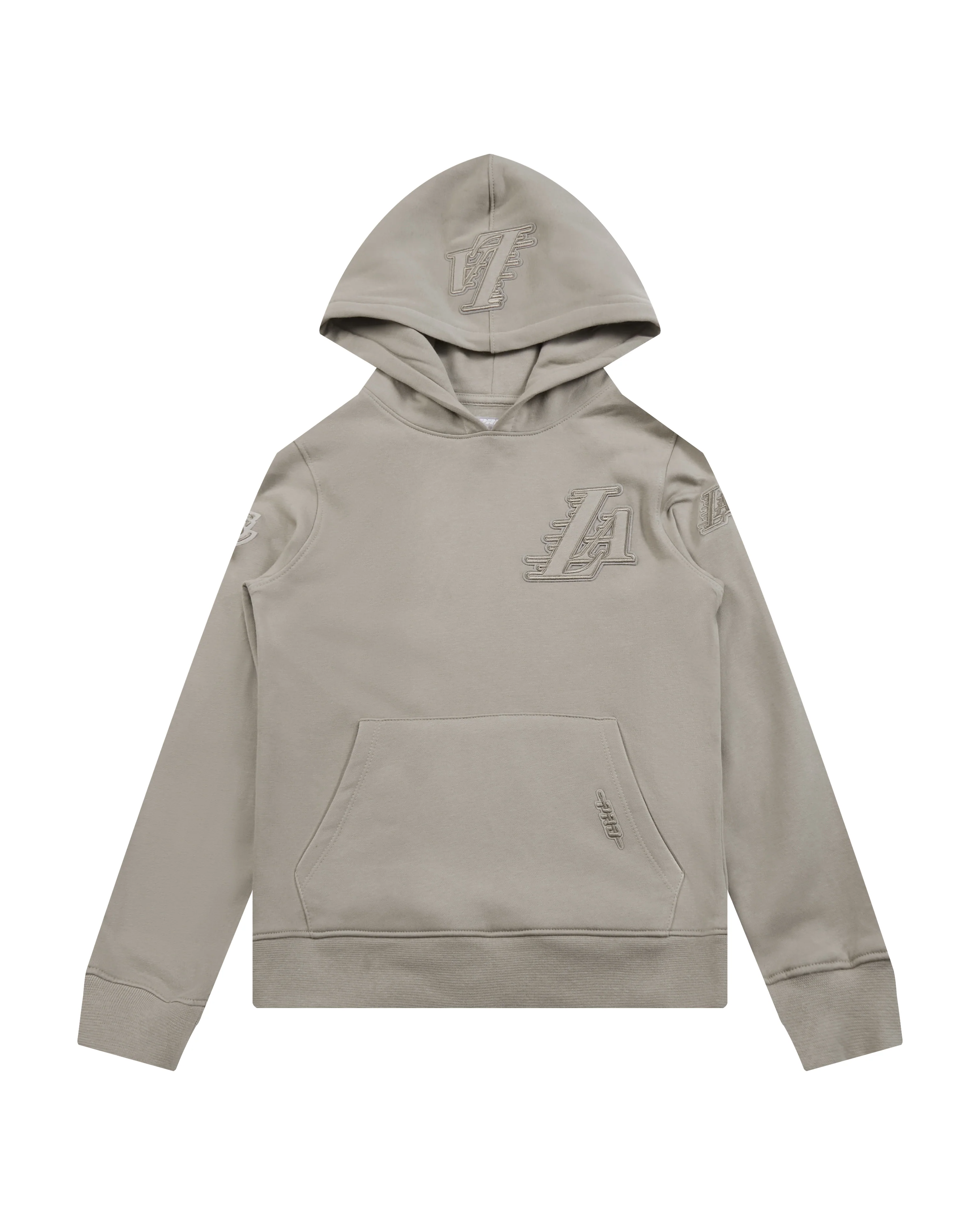 NBA LOS ANGELES LAKERS NEUTRAL BIG BOYS FLEECE PULLOVER HOODIE (TAUPE)