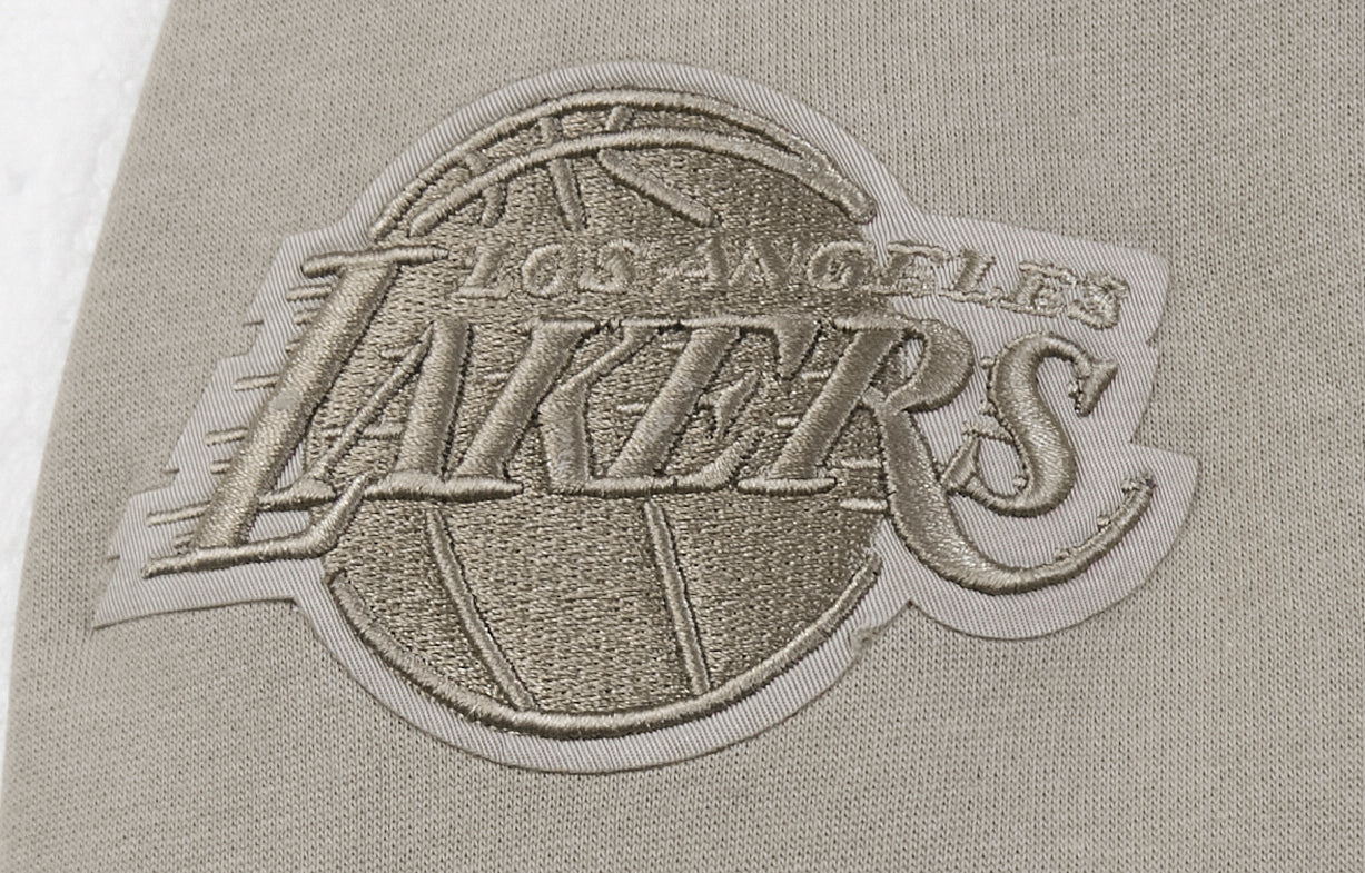 NBA LOS ANGELES LAKERS NEUTRAL BIG BOYS FLEECE PULLOVER HOODIE (TAUPE) - Image 5