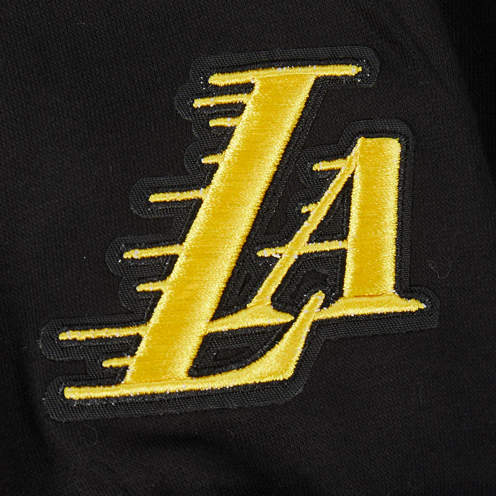 LOS ANGELES LAKERS WINGSPAN BIG BOY'S DROP SHOULDER FLC PO HOODIE (BLACK) - Image 6