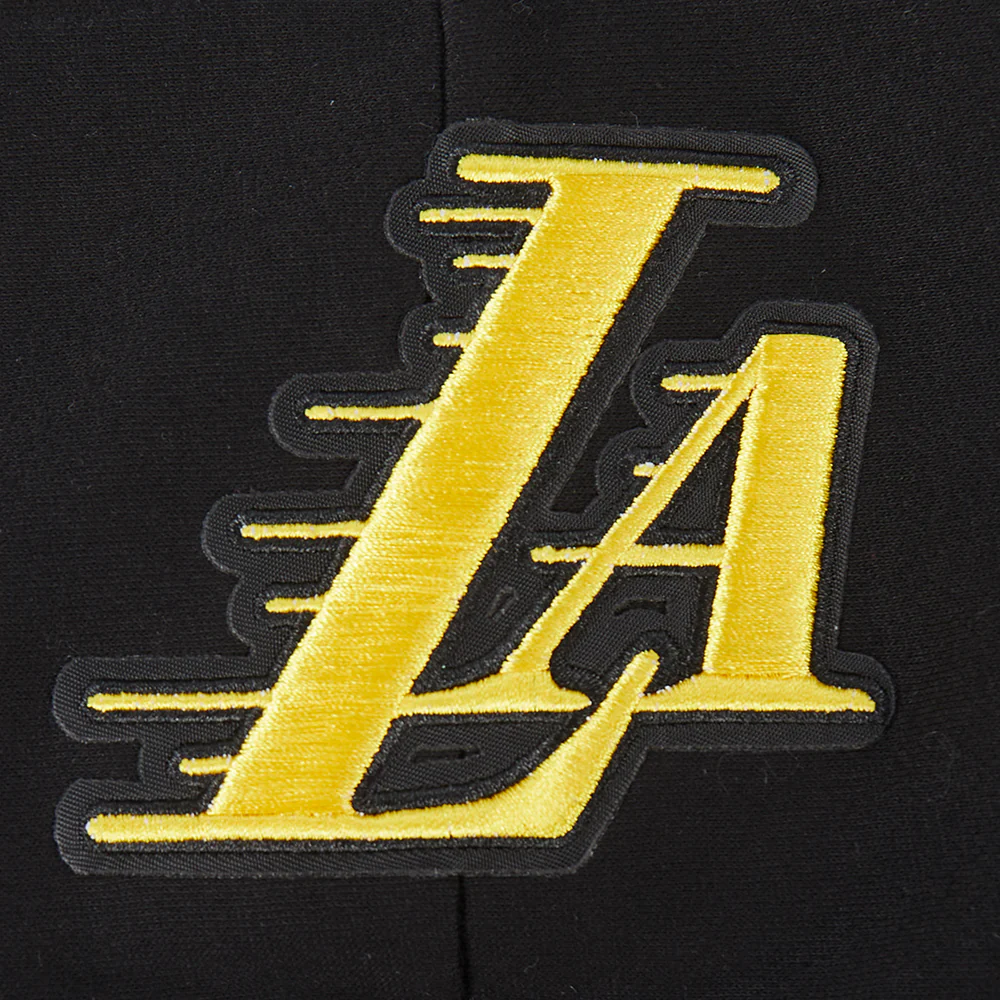 LOS ANGELES LAKERS WINGSPAN BIG BOY'S DROP SHOULDER FLC PO HOODIE (BLACK) - Image 8