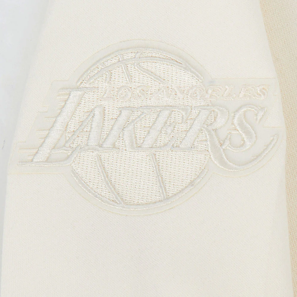 NBA LOS ANGELES LAKERS LeBron James #23 NEUTRAL PNN BIG BOY'S FLEECE PO HOODIE (EGGSHELL) - Image 6