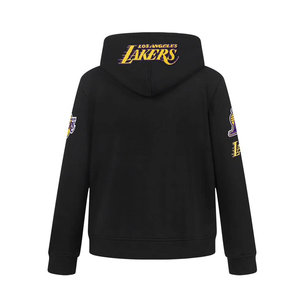 NBA LOS ANGELES LAKERS LUKA DONCIC #77 CLASSIC PNN BIG BOY'S FLEECE PO (BLACK) - Image 3
