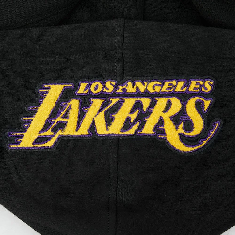 NBA LOS ANGELES LAKERS LUKA DONCIC #77 CLASSIC PNN BIG BOY'S FLEECE PO (BLACK) - Image 8
