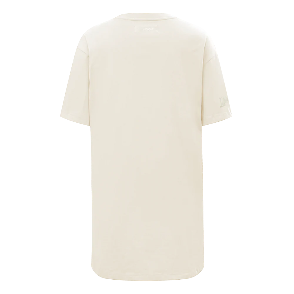 NBA LOS ANGELES LAKERS NEURAL WOMEN'S T-SHIRT DRESS (EGGSHELL) - Image 3