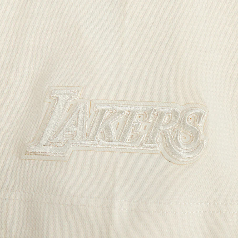 NBA LOS ANGELES LAKERS NEURAL WOMEN'S T-SHIRT DRESS (EGGSHELL) - Image 5
