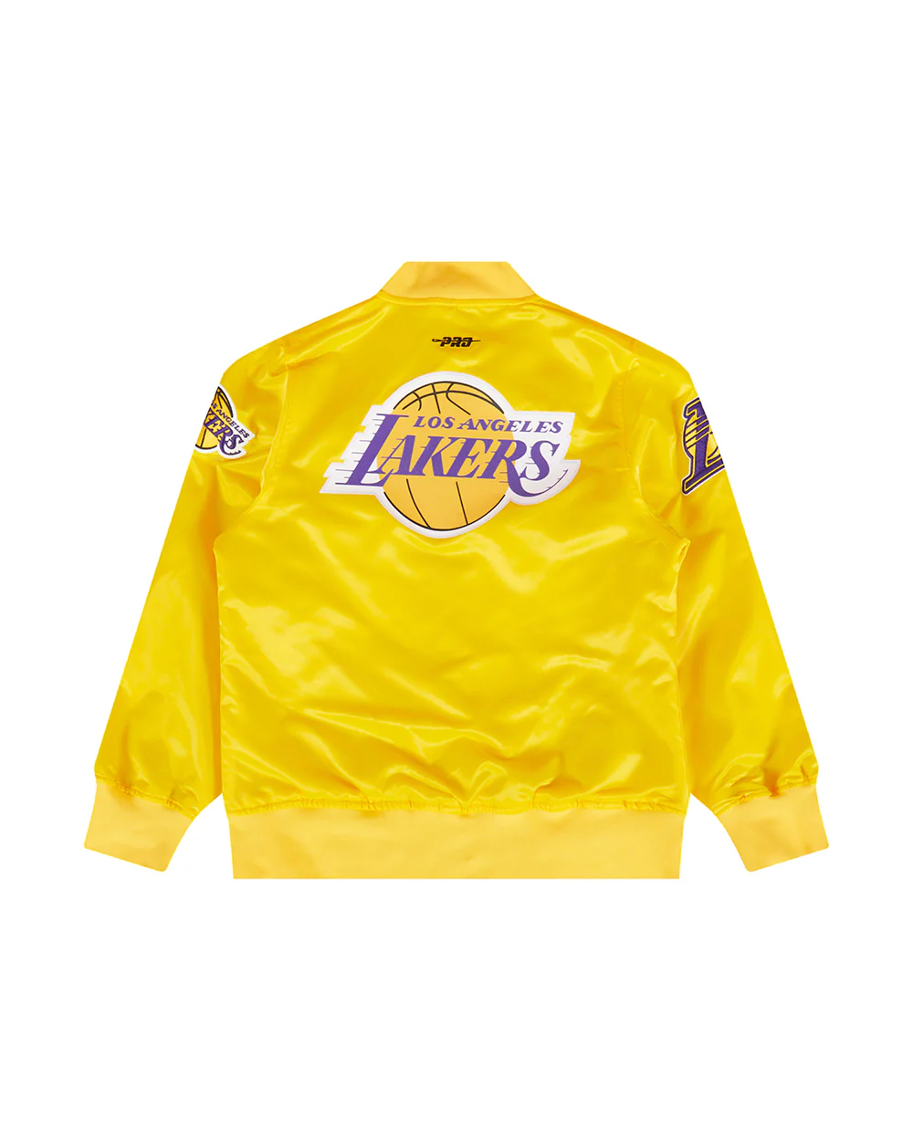 NBA LOS ANGELES LAKERS CLASSIC BIG BOYS SATIN JACKET (YELLOW) - Image 2