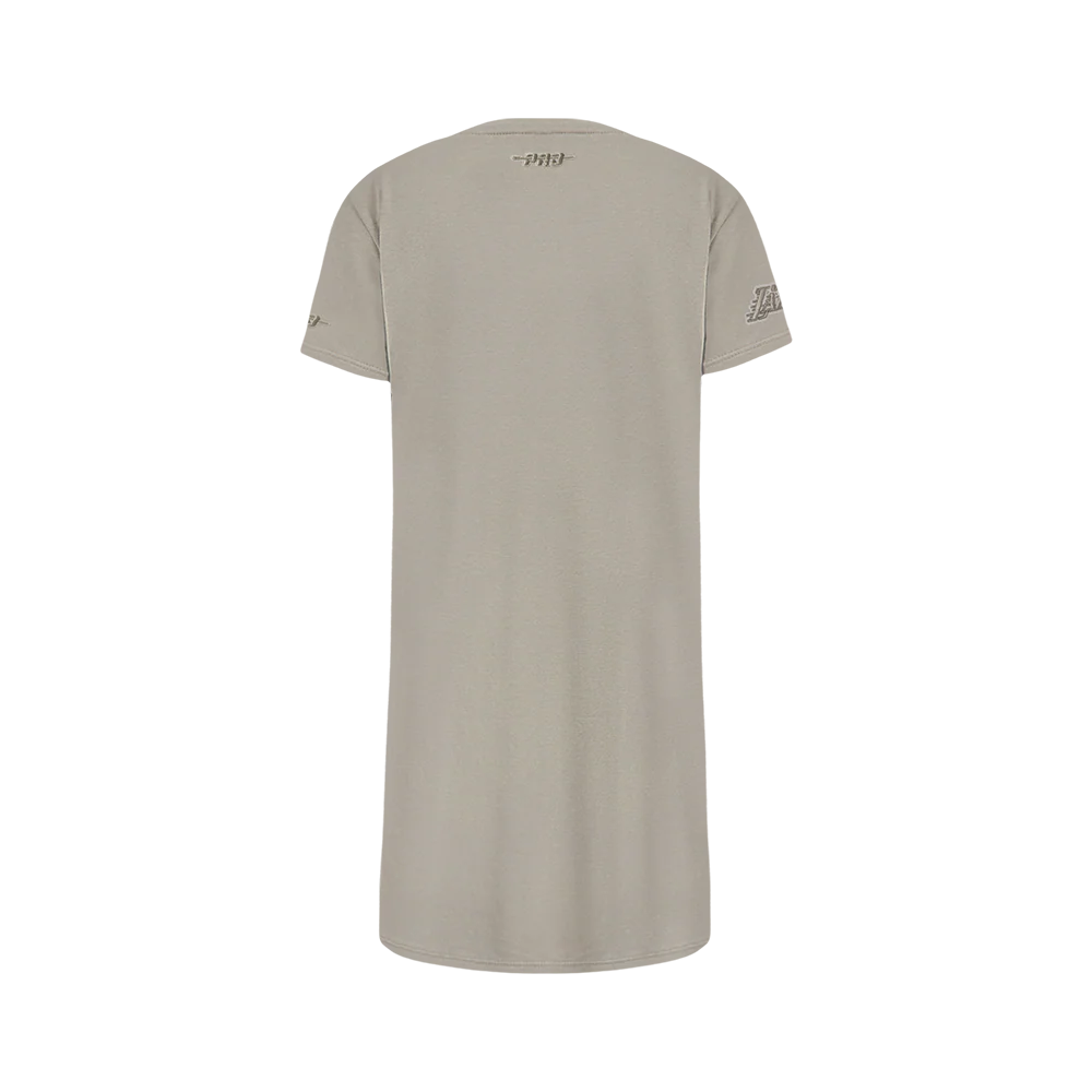 NBA LOS ANGELES LAKERS NEUTRAL BIG GIRLS TEE DRESS (TAUPE) - Image 3