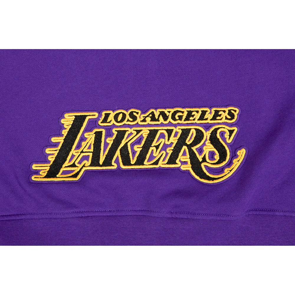 NBA LOS ANGELES LAKERS CLASSIC BIG GIRLS FLEECE FULL ZIP HOODIE (PURPLE) - Image 5