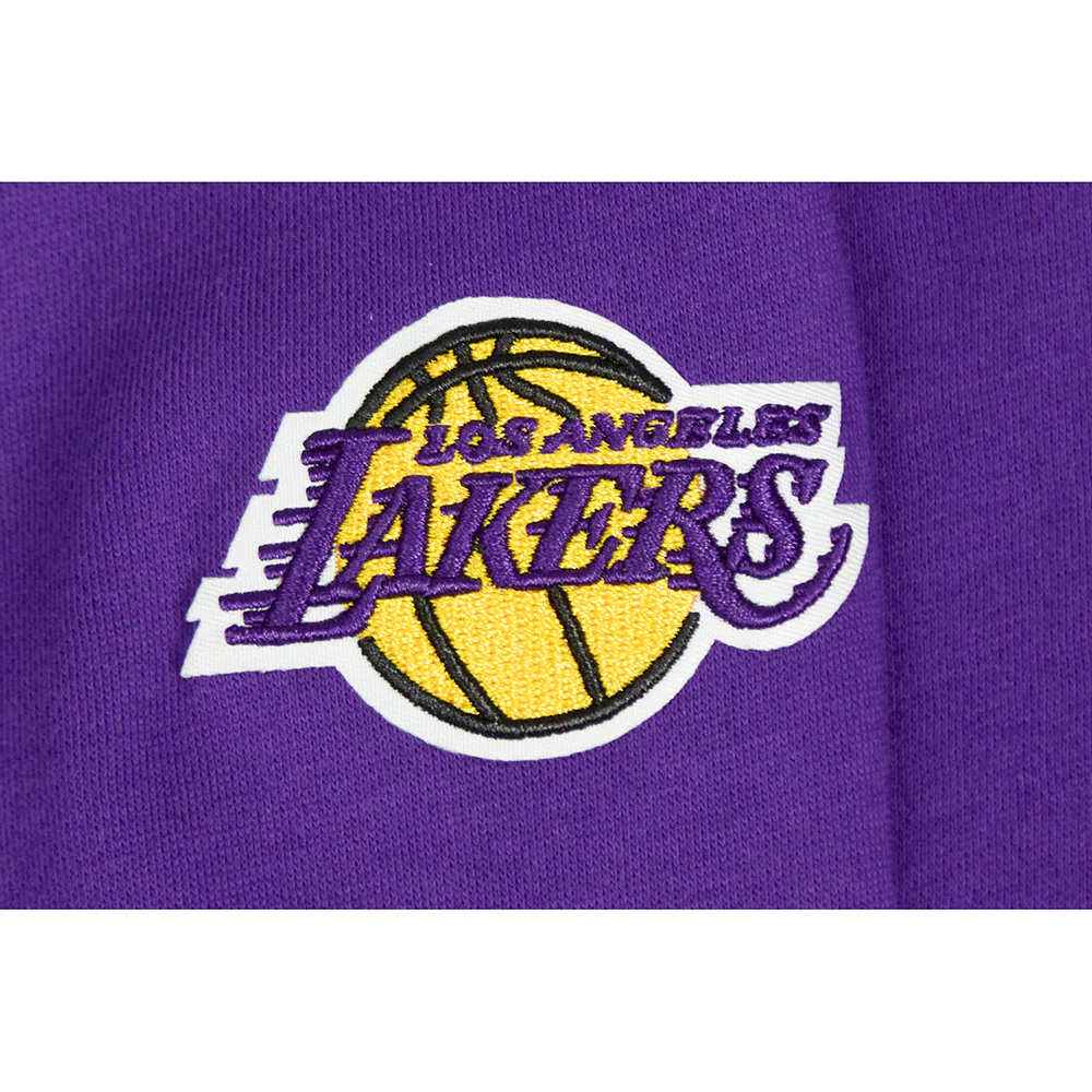 NBA LOS ANGELES LAKERS CLASSIC BIG GIRLS FLEECE FULL ZIP HOODIE (PURPLE) - Image 6