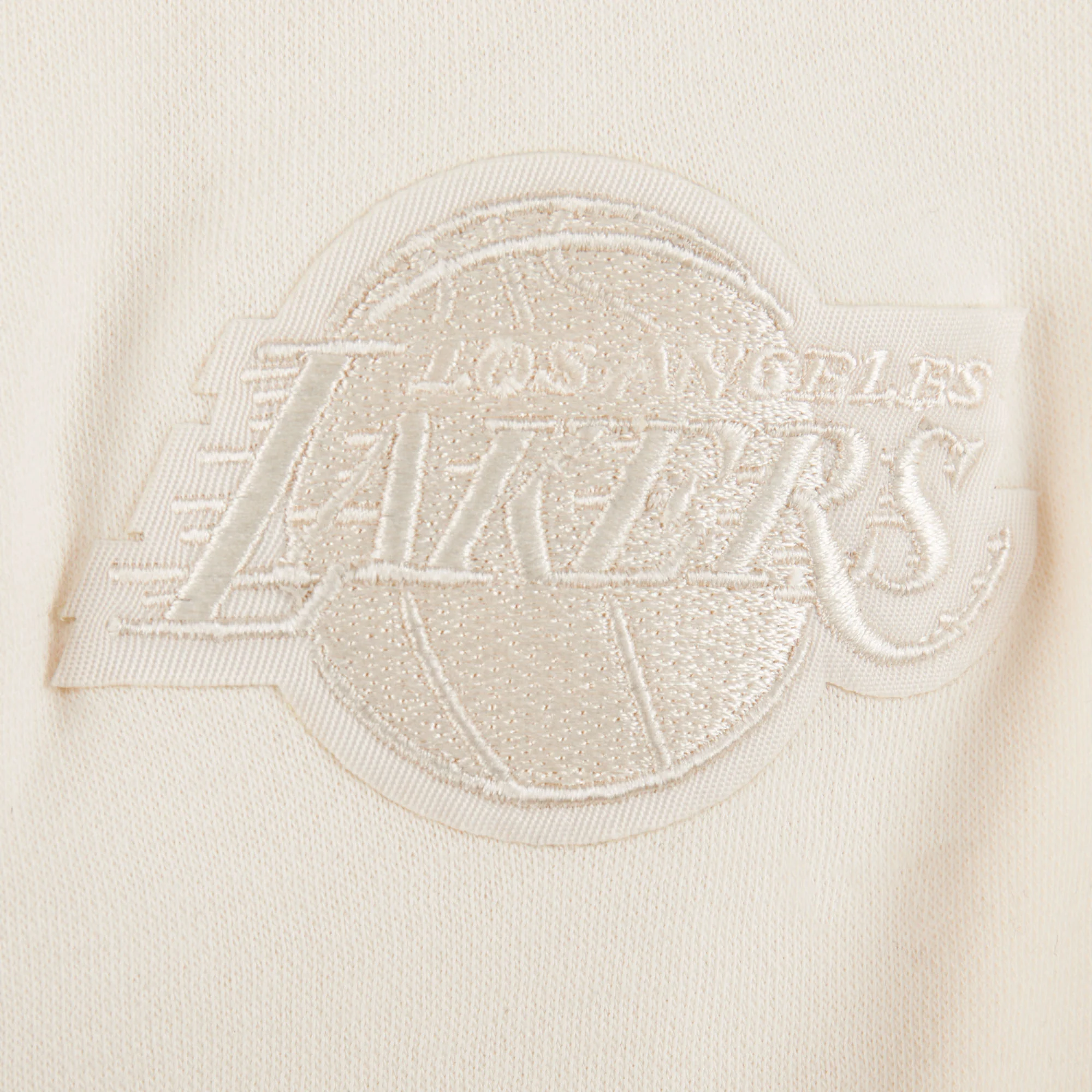 NBA LOS ANGELES LAKERS NEUTRAL BIG GIRLS FLEECE CREWNECK (EGGSHELL) - Image 3