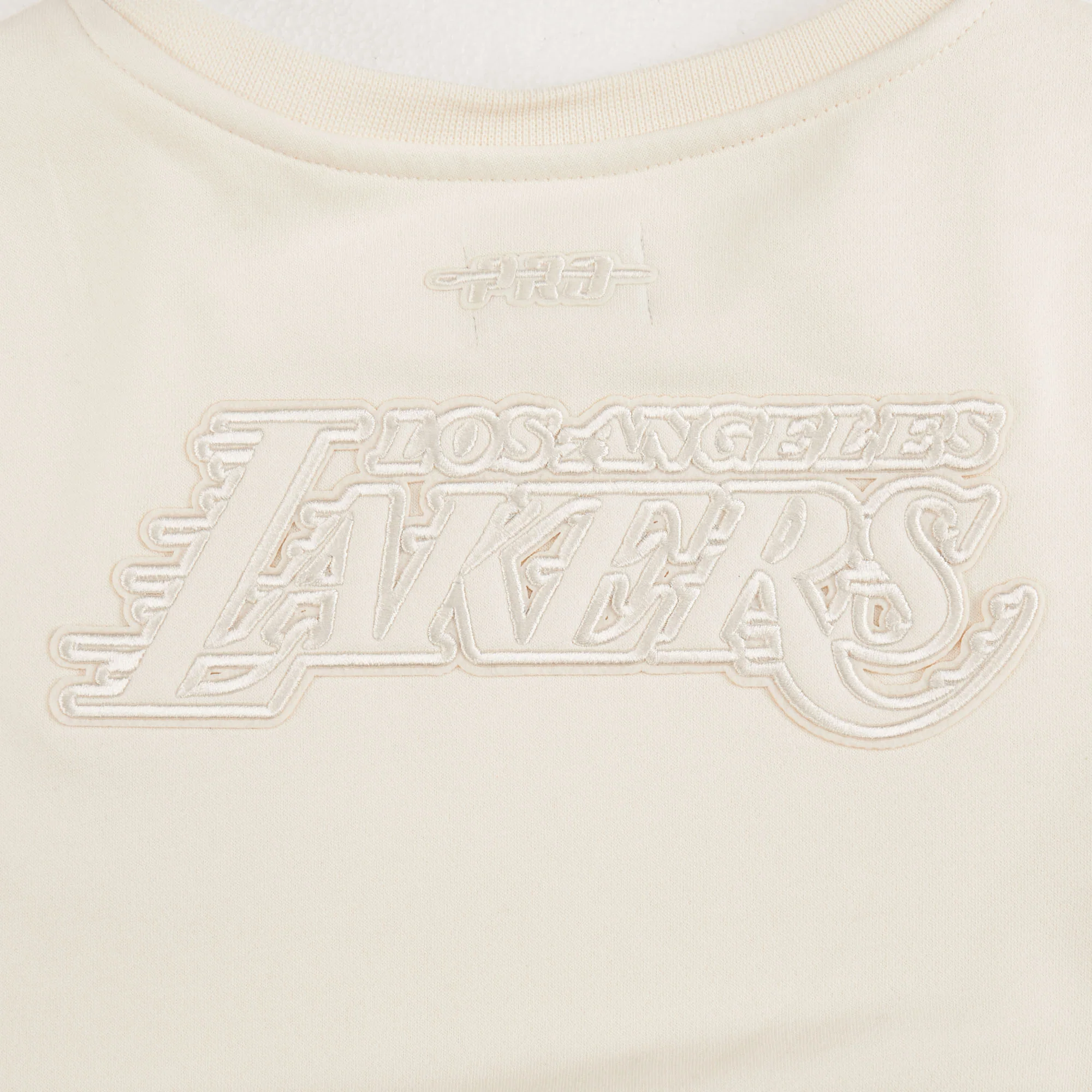 NBA LOS ANGELES LAKERS NEUTRAL BIG GIRLS FLEECE CREWNECK (EGGSHELL) - Image 5