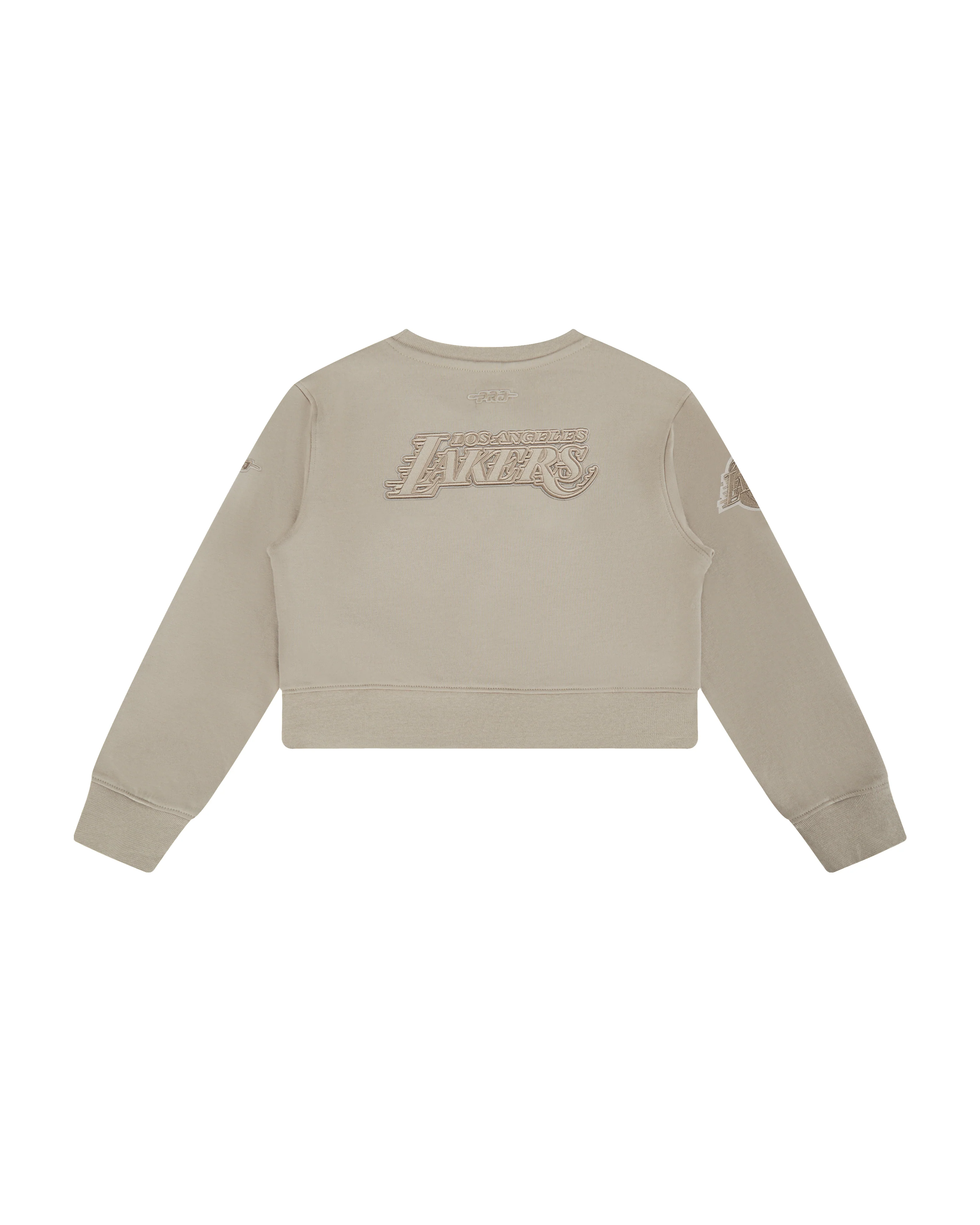 NBA LOS ANGELES LAKERS NEUTRAL BIG GIRLS FLEECE CREWNECK (TAUPE) - Image 2
