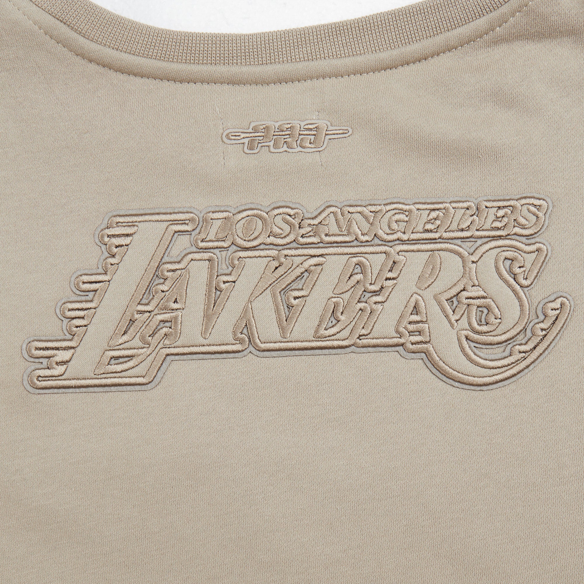 NBA LOS ANGELES LAKERS NEUTRAL BIG GIRLS FLEECE CREWNECK (TAUPE) - Image 5