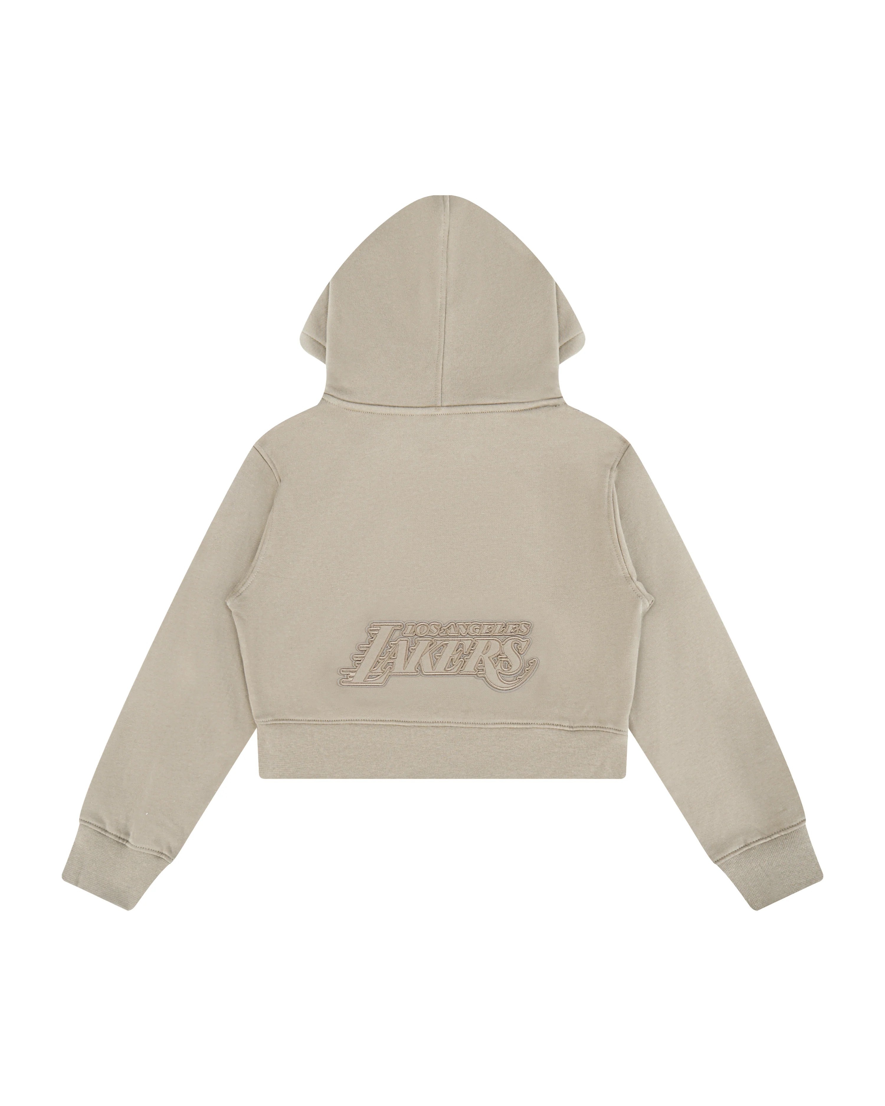 NBA LOS ANGELES LAKERS NEUTRAL BIG GIRLS  FLEECE PULLOVER HOODIE (TAUPE) - Image 2