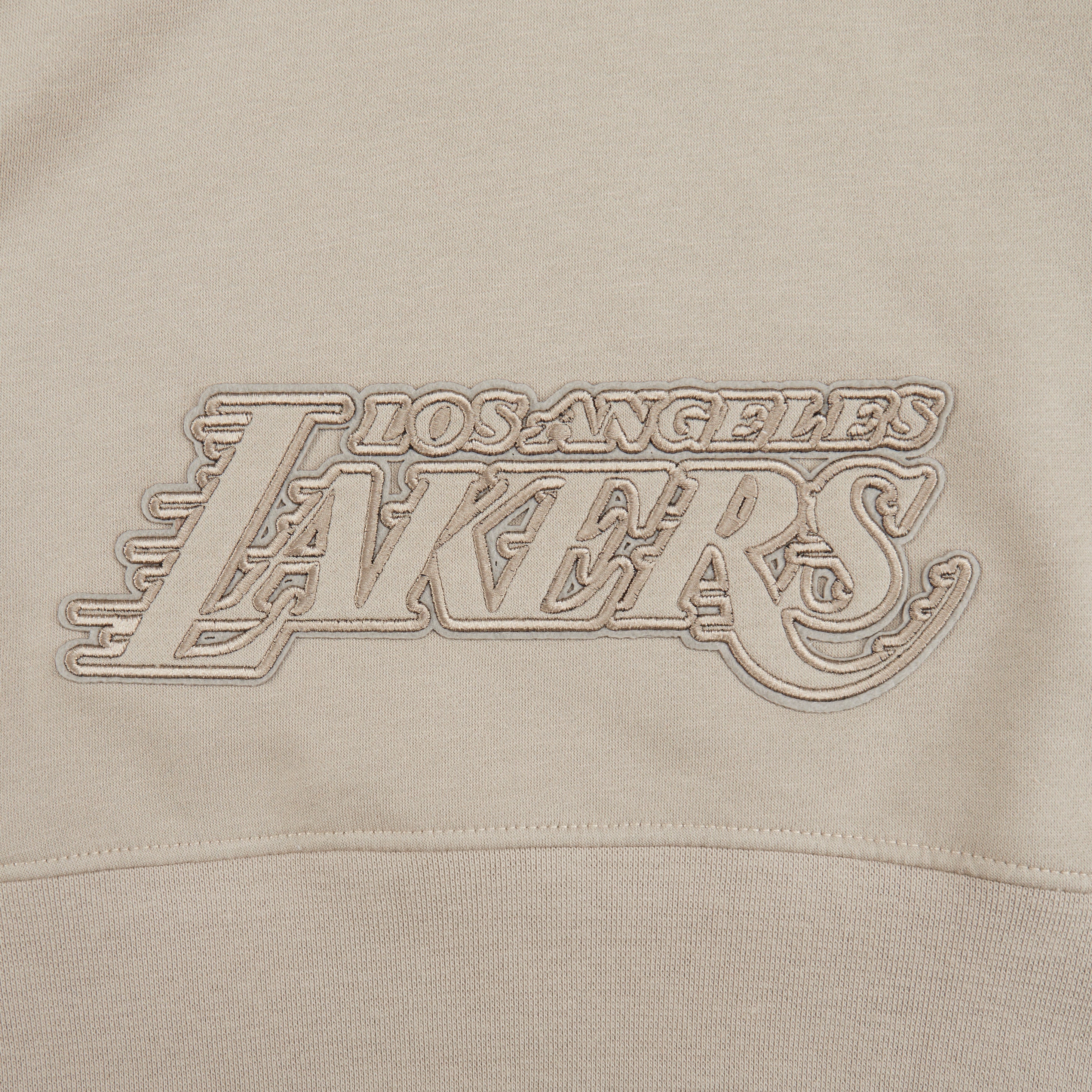 NBA LOS ANGELES LAKERS NEUTRAL BIG GIRLS  FLEECE PULLOVER HOODIE (TAUPE) - Image 4