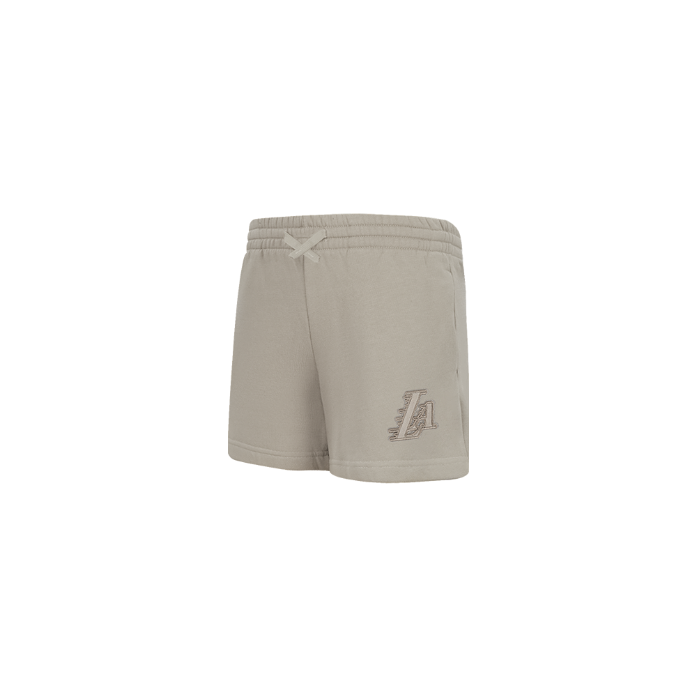 NBA LOS ANGELES LAKERS NEUTRAL BIG GIRLS FLC SHORT (TAUPE)