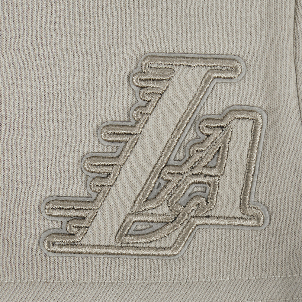 NBA LOS ANGELES LAKERS NEUTRAL BIG GIRLS FLC SHORT (TAUPE) - Image 5