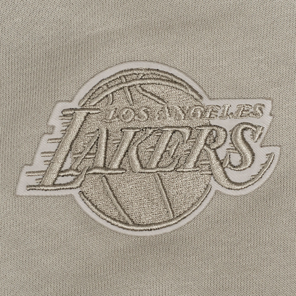 NBA LOS ANGELES LAKERS WINGSPAN WOMEN'S FLEECE CREWNECK (TAUPE) - Image 8