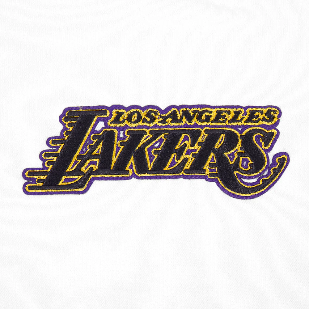 LOS ANGELES LAKERS WINGSPAN WOMEN'S FLC CREWNECK (WHITE) - Image 10