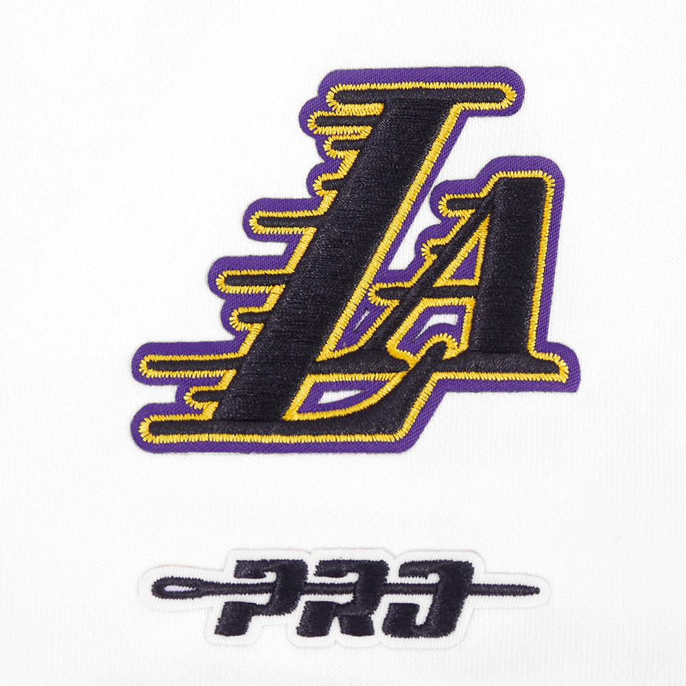LOS ANGELES LAKERS WINGSPAN WOMEN'S FLC CREWNECK (WHITE) - Image 8