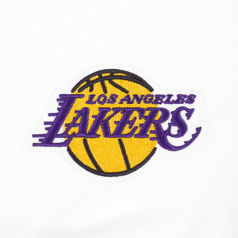 LOS ANGELES LAKERS WINGSPAN WOMEN'S FLC CREWNECK (WHITE) - Image 9