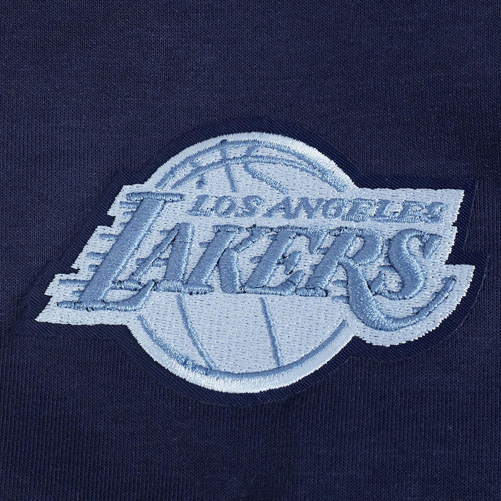NBA LOS ANGELES LAKERS COUNTRY CLUB WOMEN'S DOUBLE KNIT CREWNECK (MIDNIGHT NAVY) - Image 6