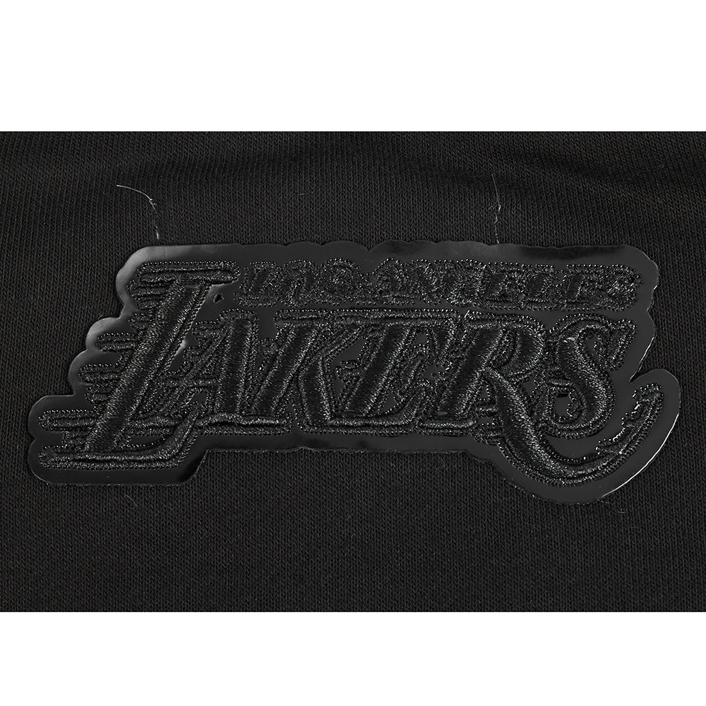 NBA LOS ANGELES LAKERS CLASSIC 3BK WOMEN'S FLC CREWNECK (BLACK) - Image 9