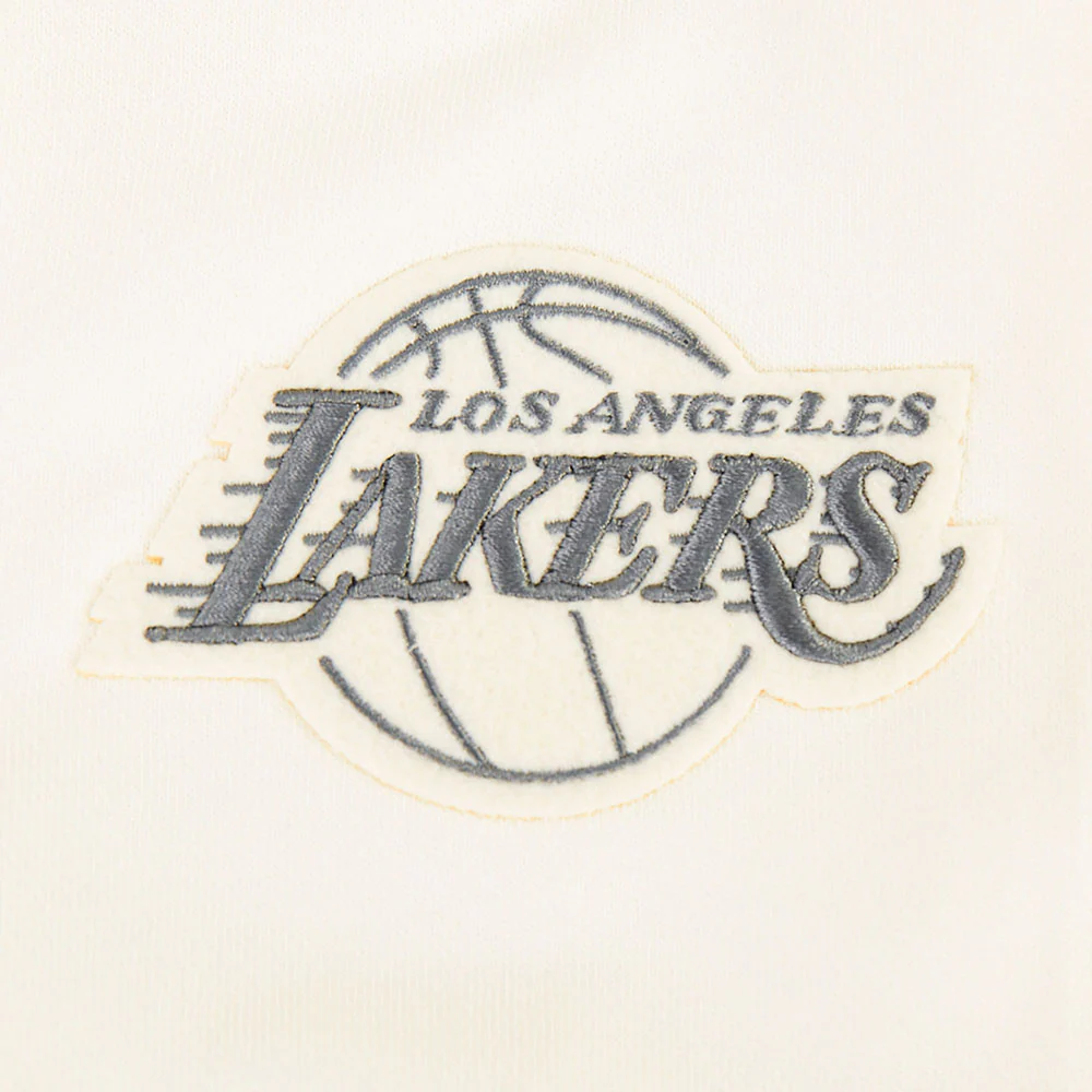 NBA LOS ANGELES LAKERS STREET TEAM WOMEN'S FLC CREWNECK (EGGSHELL) - Image 9