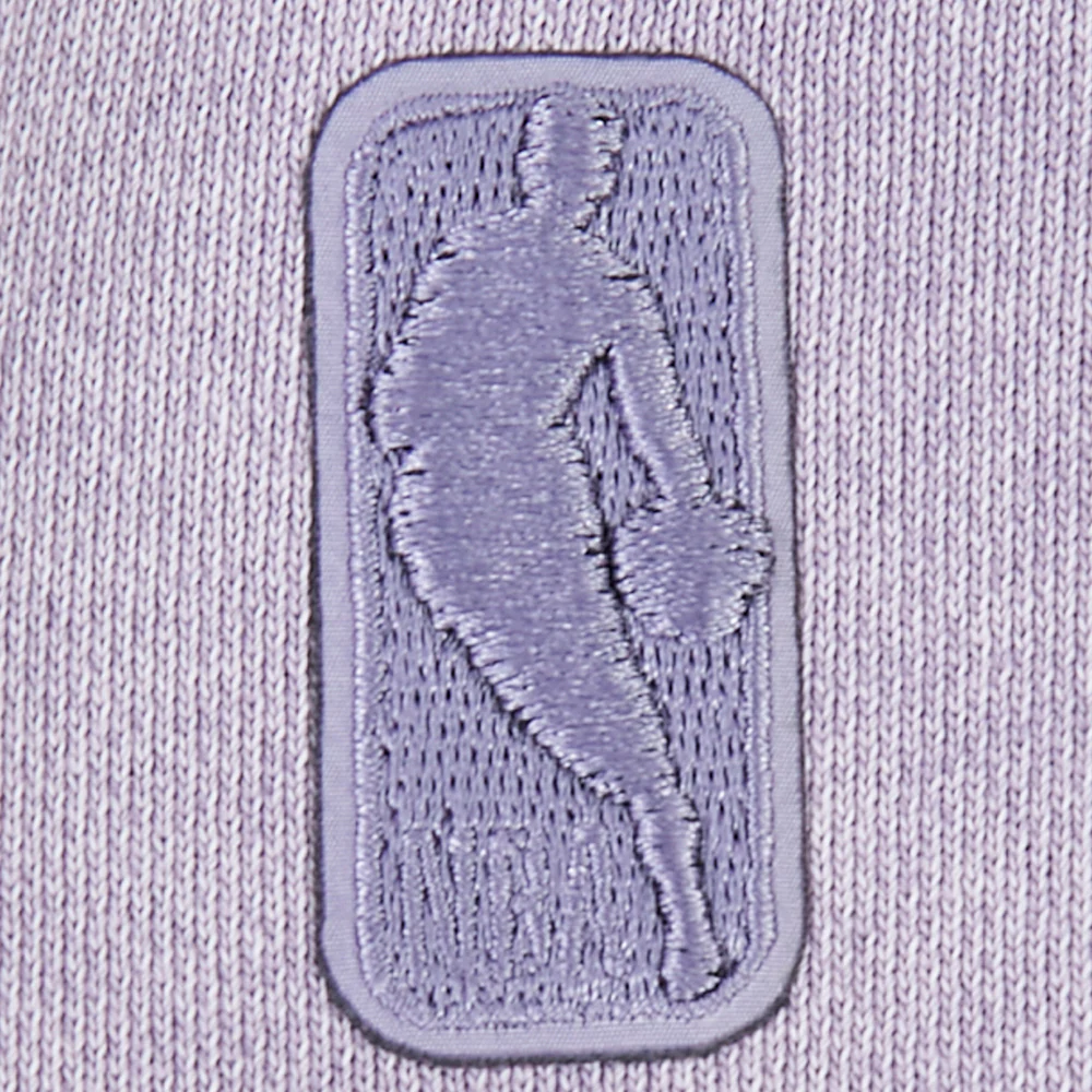 NBA LOS ANGELES LAKERS STREET TEAM WOMEN'S ENZYME WASH FT CROPPED PO HOODIE (WASHED LILAC GRAY) - Image 8