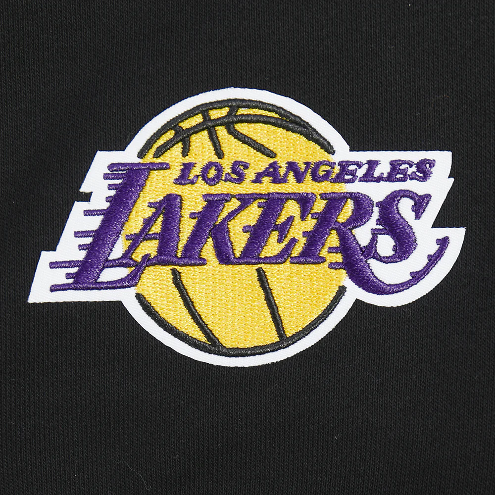 NBA LOS ANGELES LAKERS LUKA DONCIC #77 CLASSIC PNN WOMEN'S FLC CREWNEC (BLACK) - Image 8