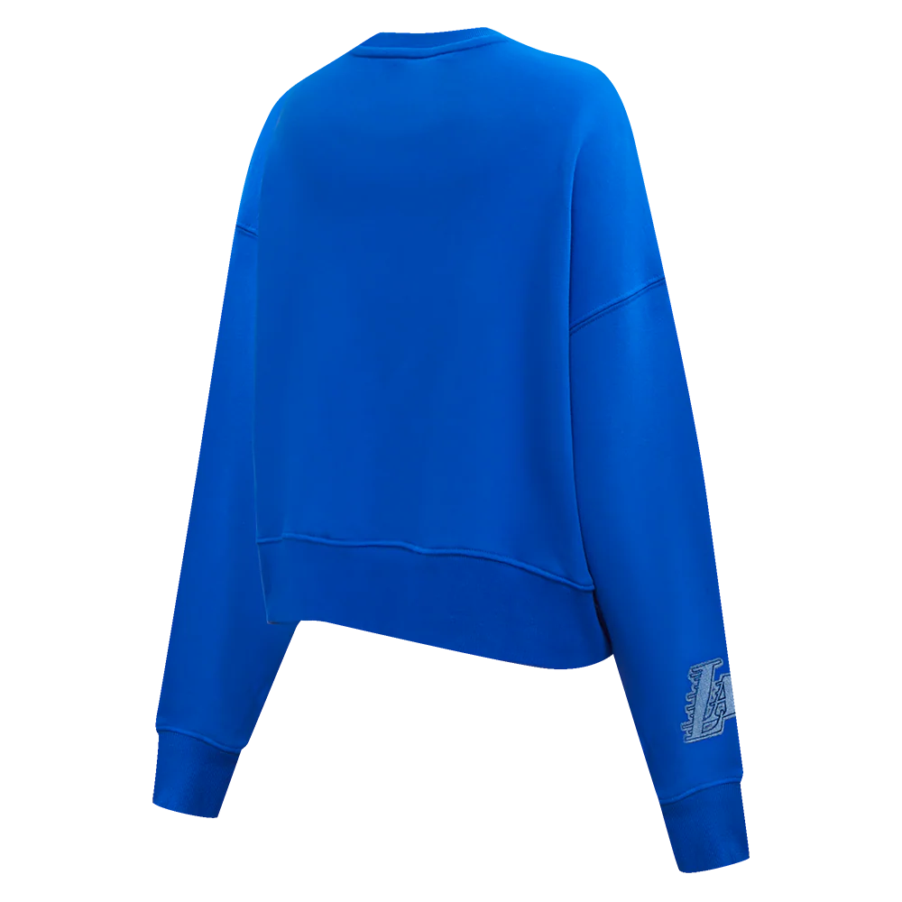 NBA LOS ANGELES LAKERS VARSITY BLUES WOMEN'S CREWNECK (ROYAL BLUE) - Image 4