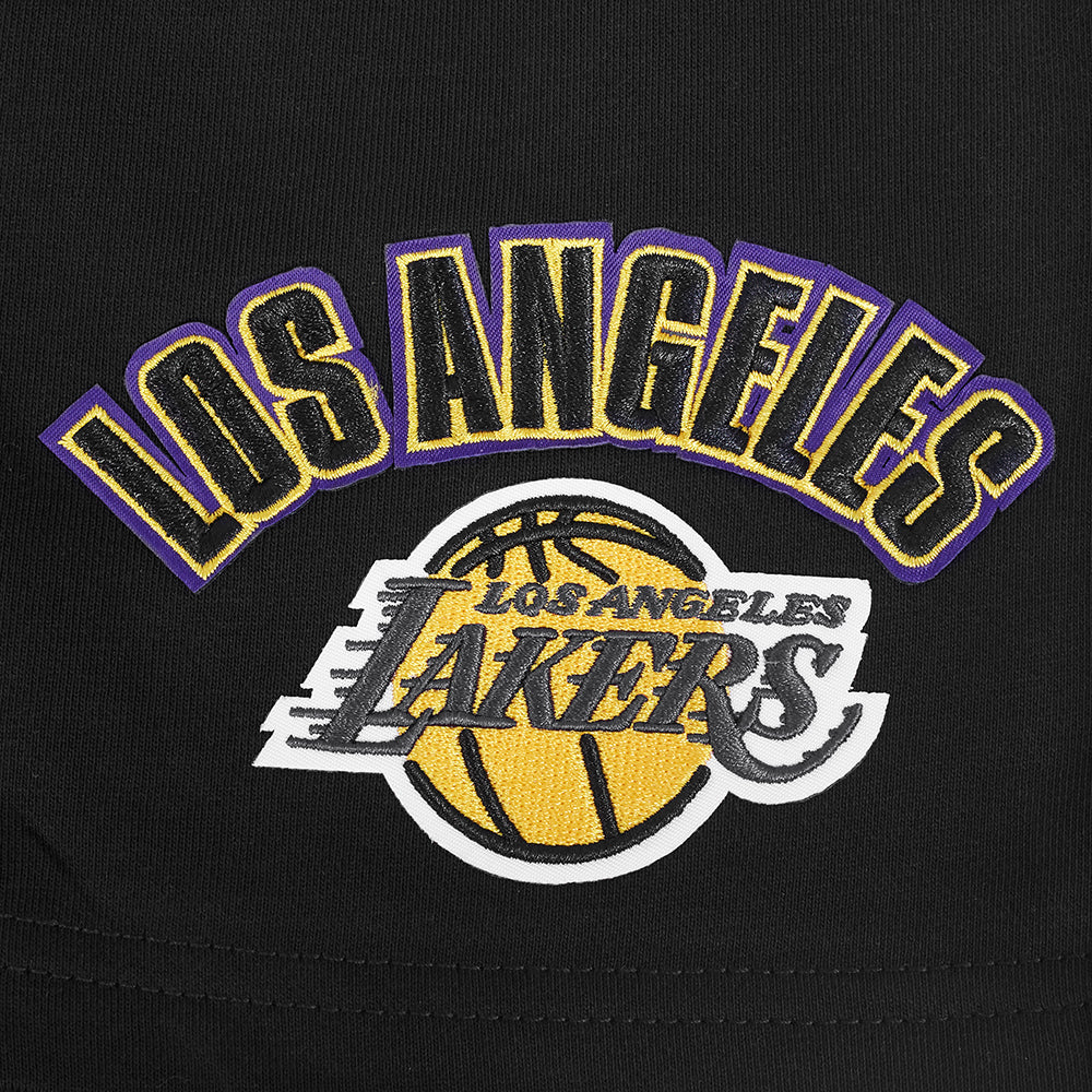 NBA LOS ANGELES LAKERS CLASSIC WOMEN'S SHORT (BLACK) - Image 5