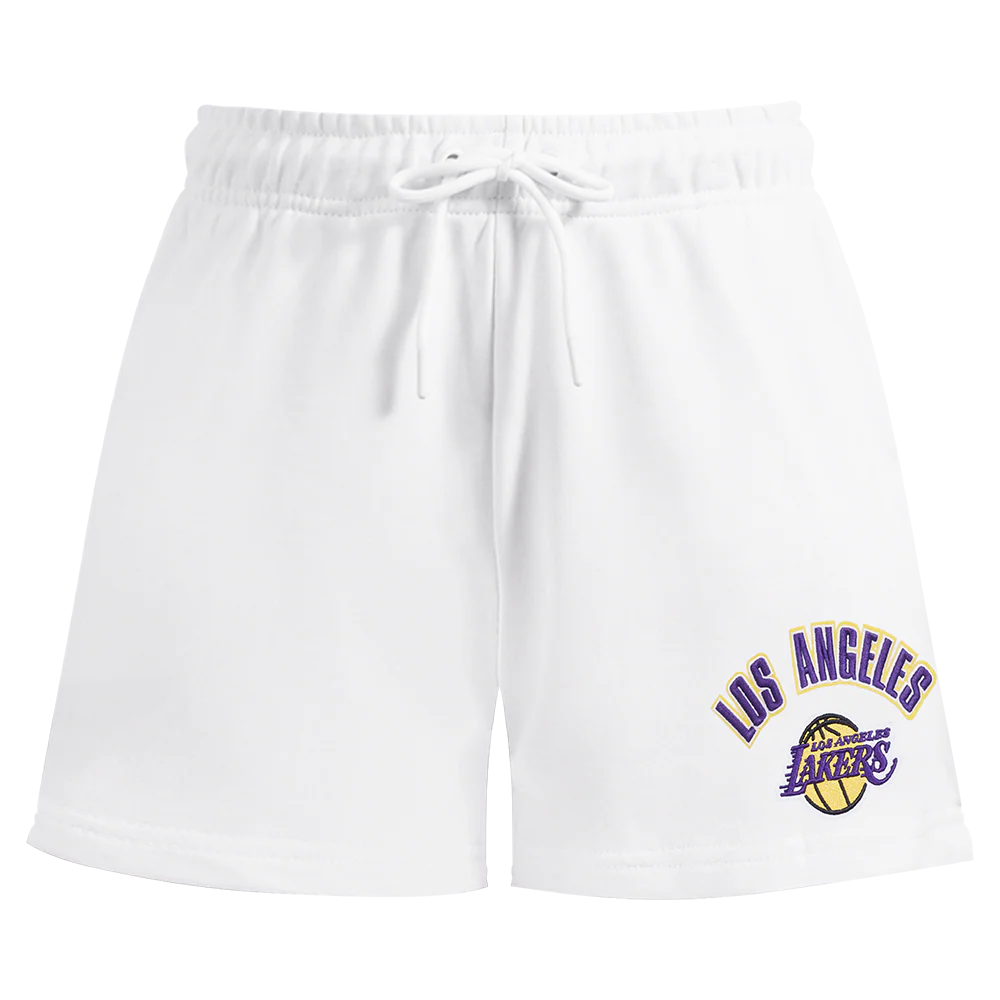 NBA LOS ANGELES LAKERS CLASSIC WOMEN'S SHORT (WHITE) - Image 2