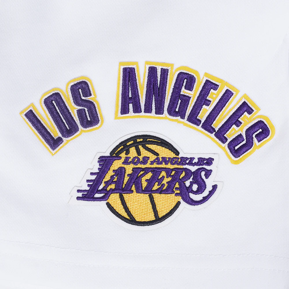 NBA LOS ANGELES LAKERS CLASSIC WOMEN'S SHORT (WHITE) - Image 5