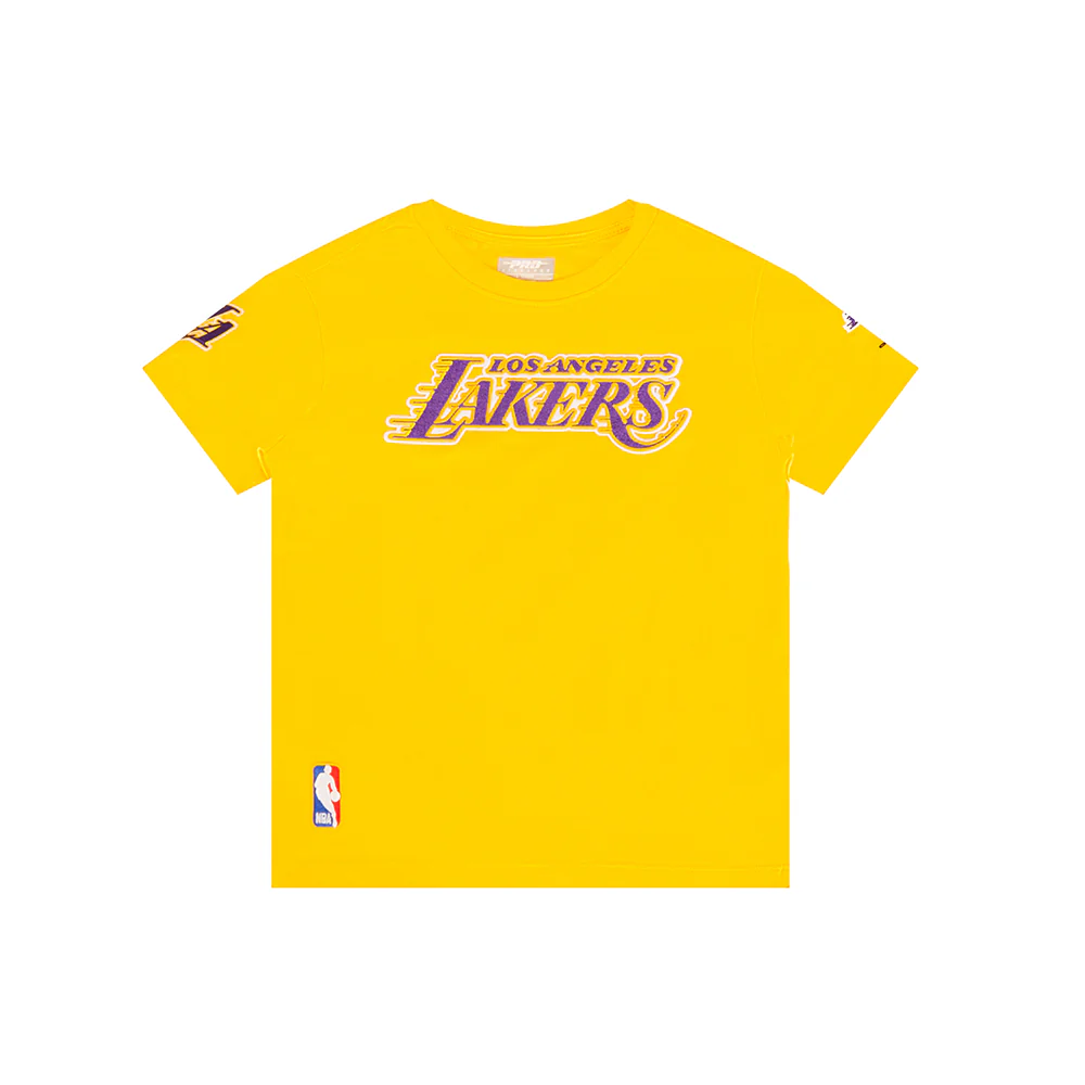 NBA LOS ANGELES LAKERS CLASSIC LITTLE BOYS SHORT SLEEVE TEE (YELLOW) - Image 3