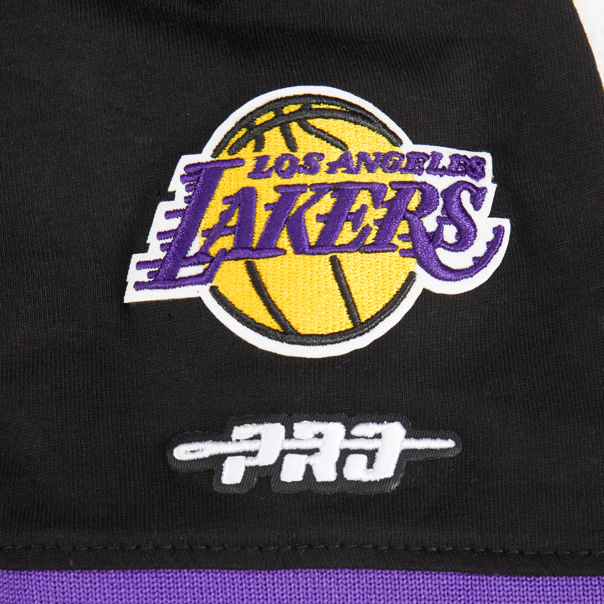 NBA LOS ANGELES LAKERS CLASSIC LITTLE BOYS SHORT SLEEVE STRIPED RIB TEE (BLACK/PURPLE) - Image 6