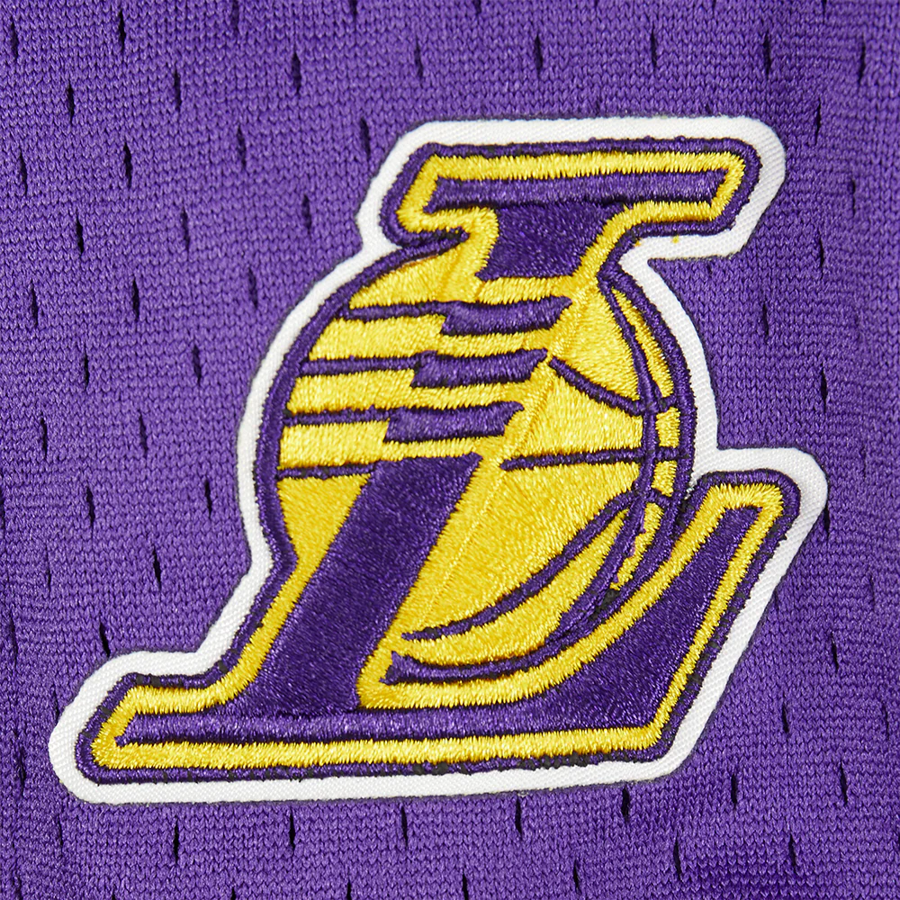 NBA LOS ANGELES LAKERS CLASSIC LITTLE BOYS FLEECE 2.0 SHORT (BLACK/PURPLE) - Image 6