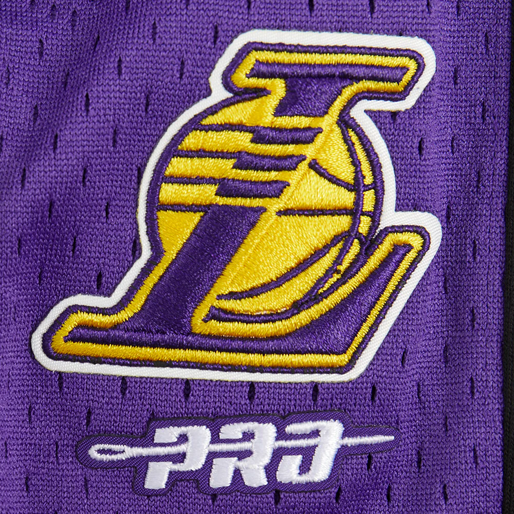 NBA LOS ANGELES LAKERS RETRO CLASSIC LITTLE BOYS FLEECE 2.0 SHORT (BLACK/PURPLE) - Image 6