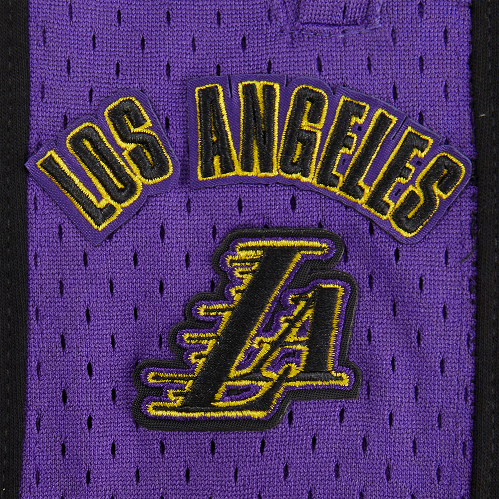 NBA LOS ANGELES LAKERS RETRO CLASSIC LITTLE BOYS FLEECE 2.0 SHORT (BLACK/PURPLE) - Image 7