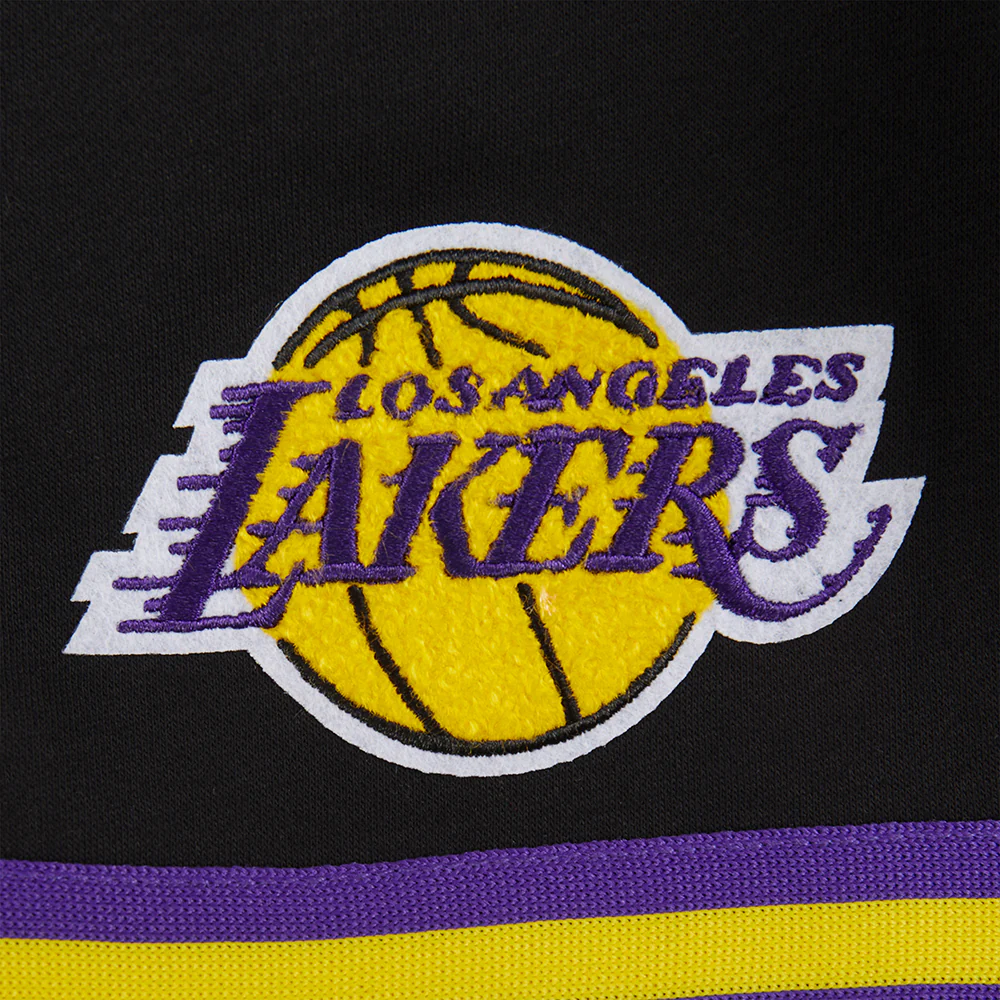 NBA LOS ANGELES LAKERS RETRO CLASSIC LITTLE BOYS FLEECE 2.0 SHORT (BLACK/PURPLE) - Image 8