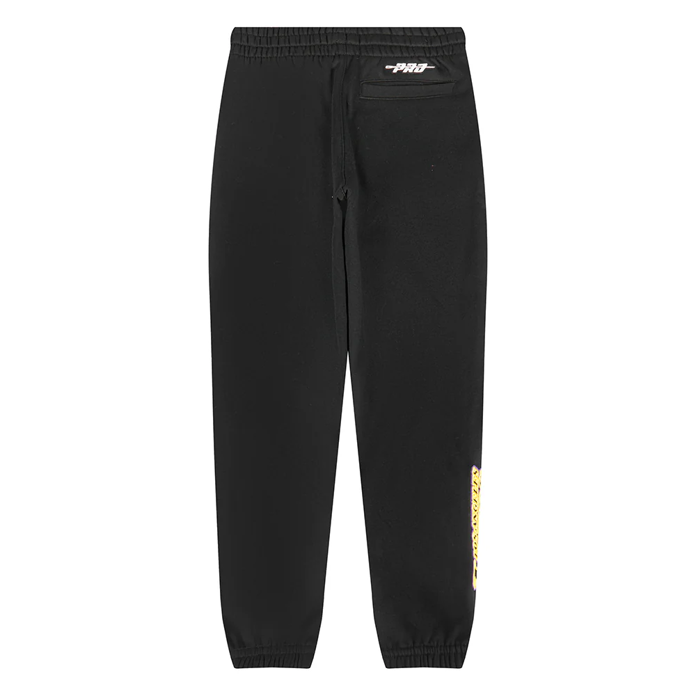 NBA LOS ANGELES LAKERS CLASSIC LITTLE BOYS FLC SWEATPANT (BLACK) - Image 5