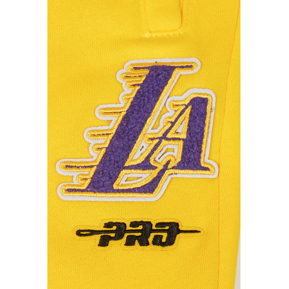 NBA LOS ANGELES LAKERS CLASSIC LITTLE BOYS FLC SWEATPANT (YELLOW) - Image 8
