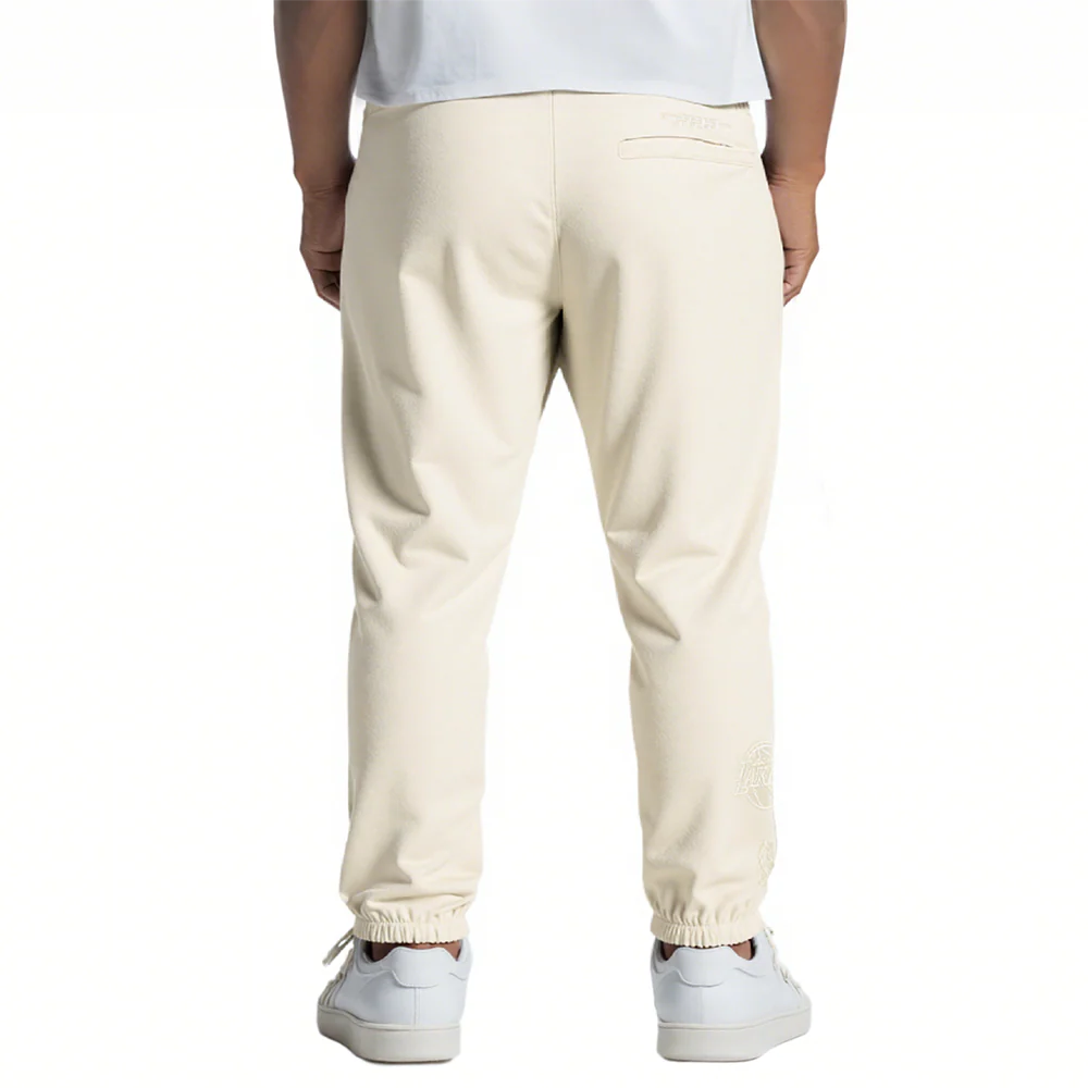 NBA LOS ANGELES LAKERS NEUTRAL LITTLE BOYS FLC SWEATPANT (EGGSHELL) - Image 2